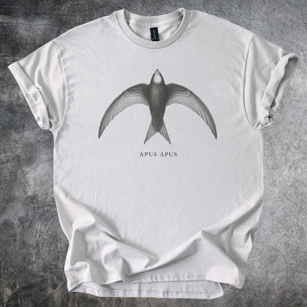 Apus Apus Swift Soaring in Flight Scientific Tee